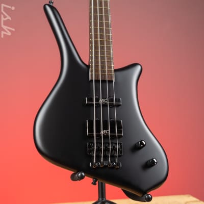 Ish x Warwick Dolphin SN TCS Custom Shop Endangered Species 4-String Bass Black Satin Wenge Fretboard for sale