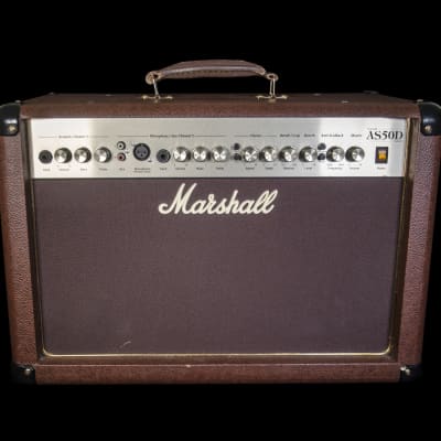 Marshall AS50D 2x8'' 50-Watt Acoustic Guitar Combo Amplifier w/ Cover image 2