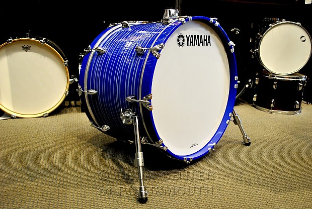 Yamaha Club Custom Bass Drum 22x15 - Swirl Blue | Reverb Canada
