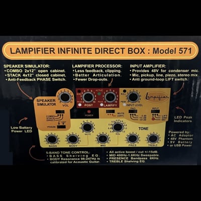 2-PACK: Lampifier 571 - Infinite Direct Box, Preamp & USB Audio Interface image 5