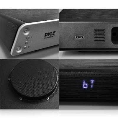Pyle PSBV630HDBT 100W TV Sound Bar Sound Base Bluetooth Wireless Speaker + HDMI image 4
