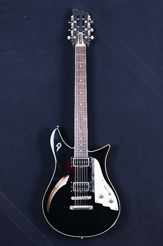 Duesenberg Double Cat Semi-Hollow 12-String Guitar from 2009 with original hardcase image 1