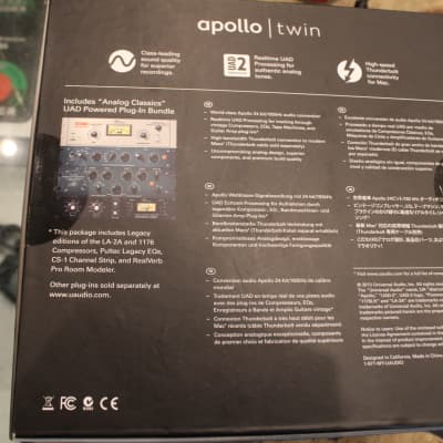 Universal Audio Apollo Twin DUO Thunderbolt Audio Interface 2010s - Silver image 14