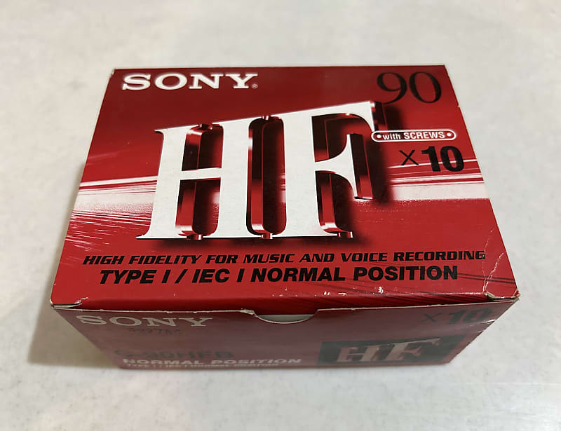 Box of 10 Sony HF 90 Cassette Tapes - Sealed | Reverb France