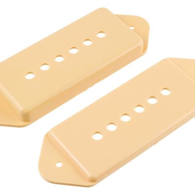 Pickup Covers (2) For P-90 Pickups, With Dog Ears - CREAM