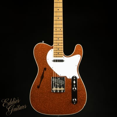 Suhr Eddie's Guitars Exclusive Custom Classic T Roasted - Orange  Sparkle image 3