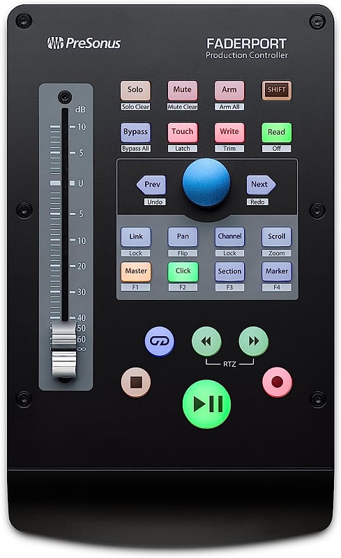 PreSonus Faderport USB Production Controller with Studio One Artist and Ableton Live Lite DAW Recording Software image 1