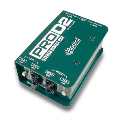 Radial ProD2 Pro D2 Dual Stereo Passive Direct Box Guitar Bass Keys PROAUDIOSTAR image 2