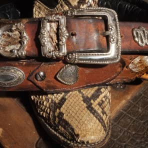 Postal Genuine Diamond Back Rattlesnake Guitar Bass Strap Hand Made image 4