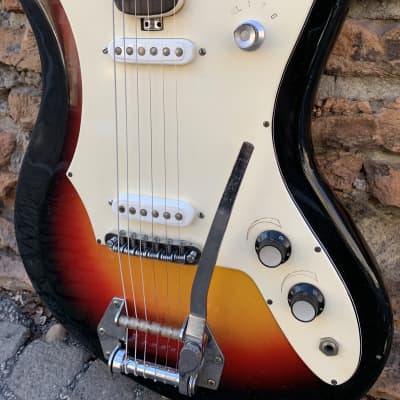 Harmond DeLuxe Bartolini 60’s Sunburst Vintage Guitar Made in Italy image 5