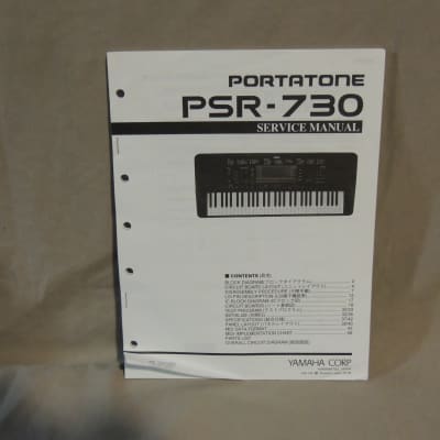 Yamaha PSR-730 Portatone Service Manual [Three Wave Music]