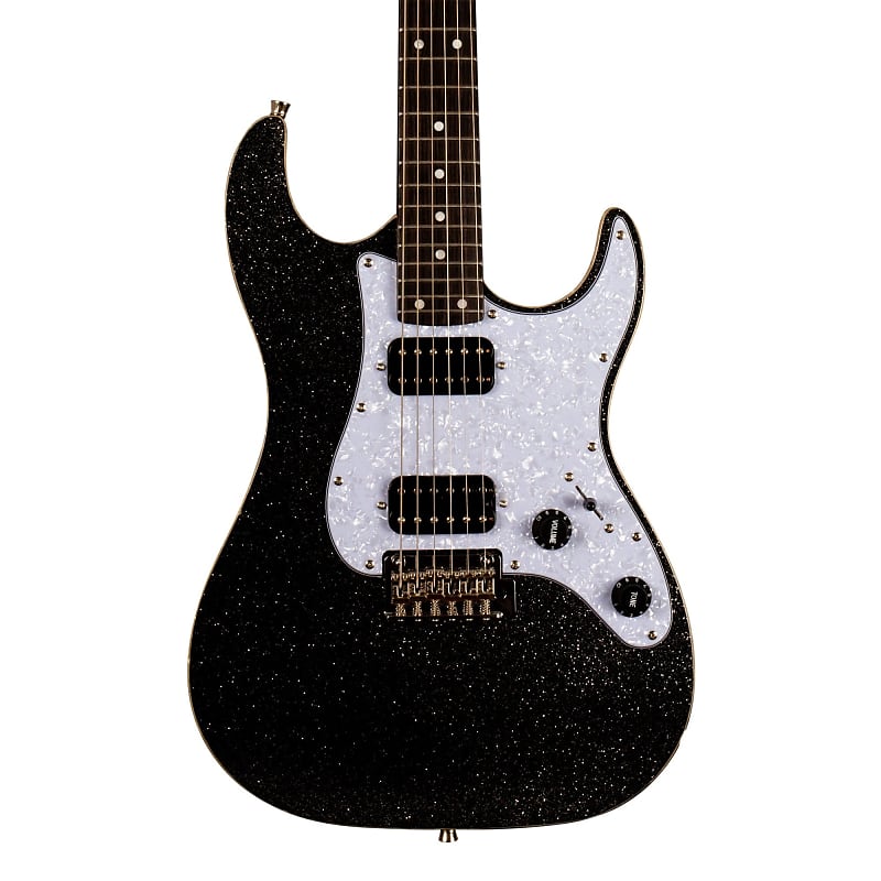 JET JS-500-BLS HH Electric Guitar - Black Sparkle - | Reverb