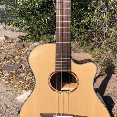 Yamaha NTX1 Classical Nylon Acoustic Electric Guitar with Case imagen 7