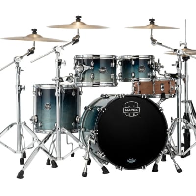 Mapex Saturn 4pc Rock Shell Pack - Teal Blue Fade image 1