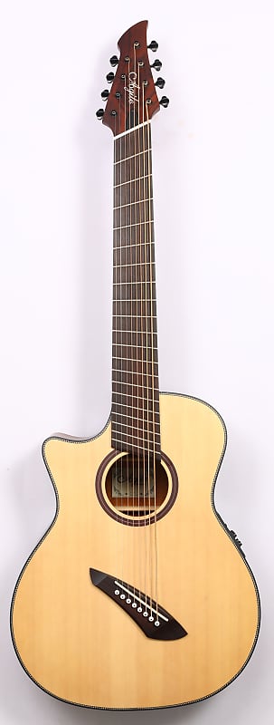Agile Renaissance Left Handed 8 String Fan Fret Acoustic Guitar 82730 RN EQ  NA