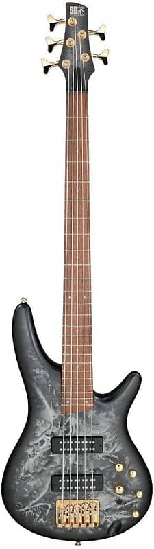 Ibanez SR305EDXBZM 5-String Electric Bass Guitar in Cosmic Black Frozen Matte image 1