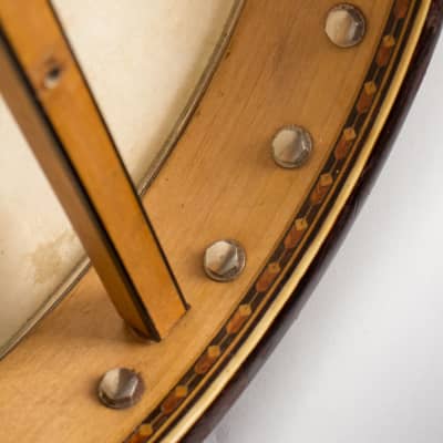 DeWick  5 String Banjo,  c. 1915, original black hard shell case. image 15