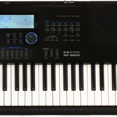 Casio WK-6600 76-key Portable Arranger  Bundle with Casio ARST X-Style Keyboard Stand image 1