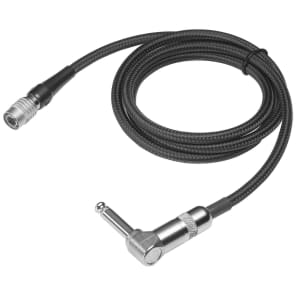 Audio-Technica AT-GRCW Right Angle Guitar Input Cable for Wireless Systems