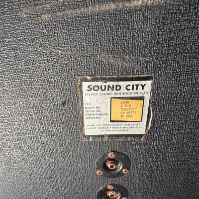 Sound City 50 Plus and L610 Cabinet image 5