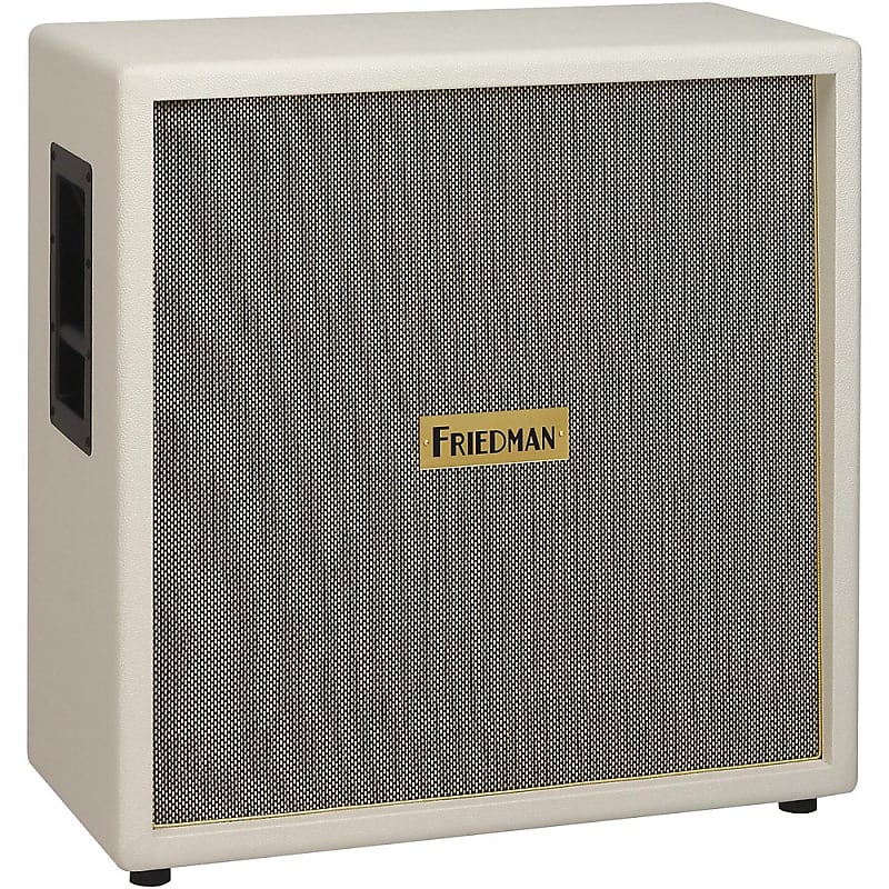 Friedman White Tolex Vintage 4x12 Guitar Speaker Cab image 1