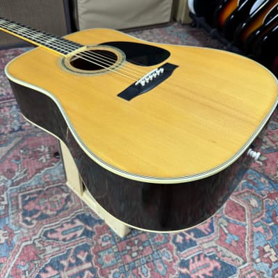 1977 Suzuki W-200 Threes X-Braced Solid Top Dreadnaught | Reverb