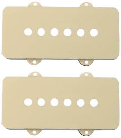 Fender Pickup Covers Jazzmaster Aged White Set of 2 Free Shipping image 1