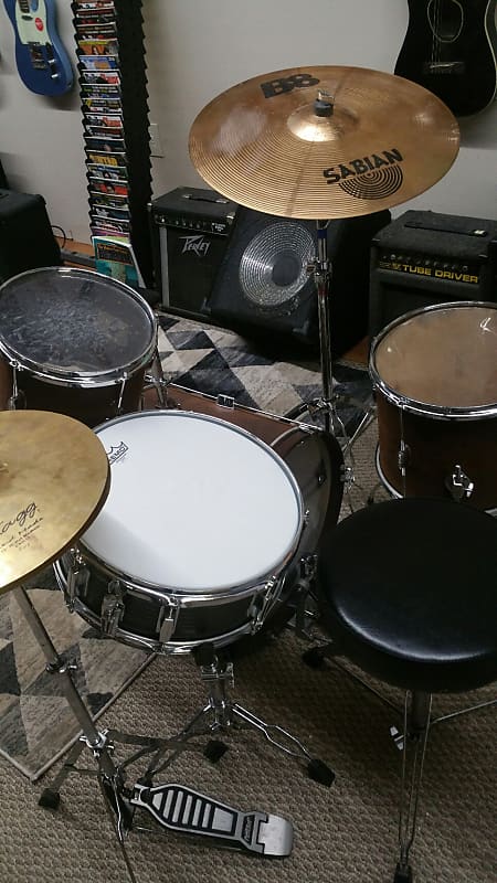 First Act Trap Drum Set Brown Alligator Skin | Reverb