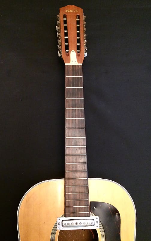 SHELTONE 20th Century 12 String Acoustic Guitar - Patent