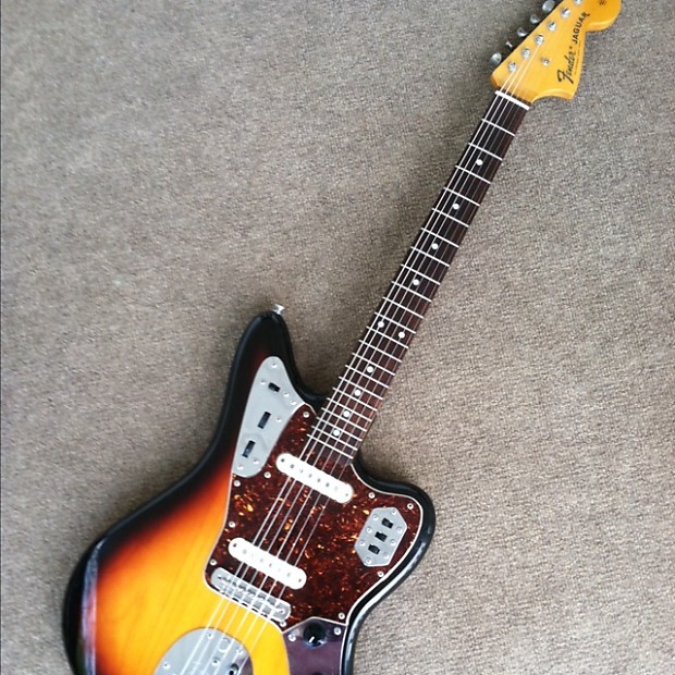 Fender Japan Jaguar MIJ E-Series Guitar 1984 3-Color Sunburst | Reverb