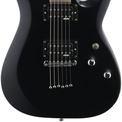 Schecter C-6 Deluxe Electric Guitar, Satin Black image 2