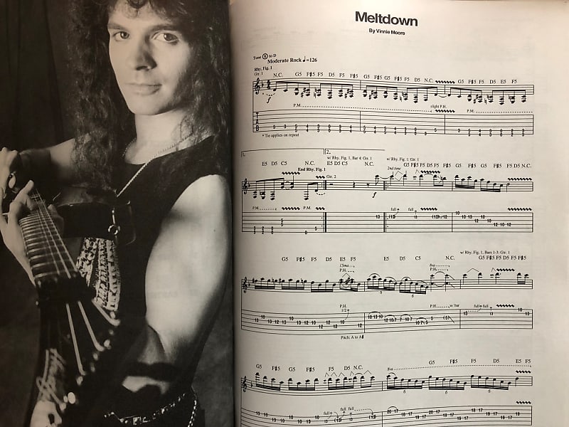 Vinnie Moore Guitar TAB Book 1993 very RAR | Reverb
