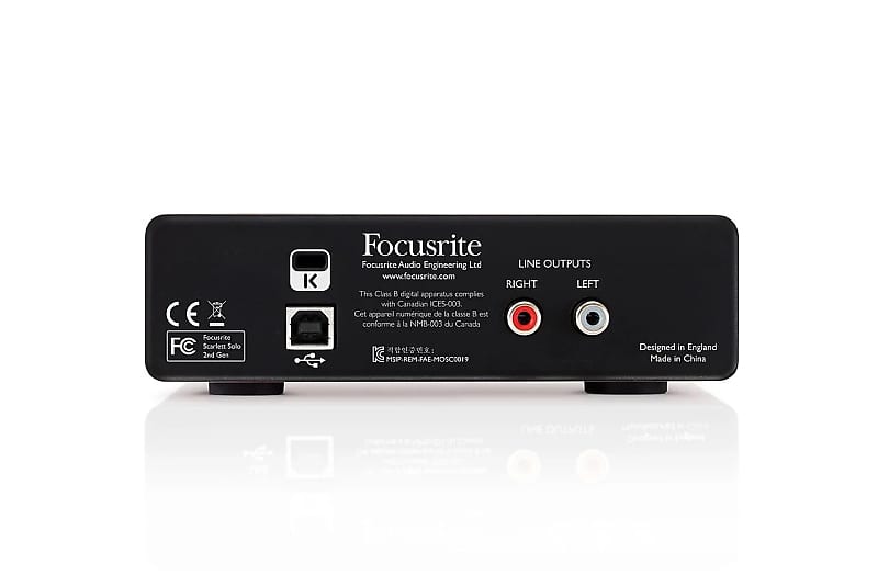 Focusrite Scarlett Solo 2nd Gen USB Audio Interface | Reverb