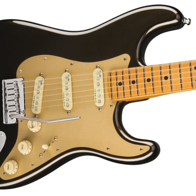Fender American Ultra Stratocaster Maple Fingerboard Electric Guitar Texas Tea image 12