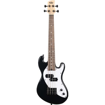 Kala U-Bass Solid Body Ukulele Bass, Black image 2