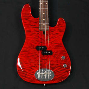 Lakland USA 44-64 P Bass Custom Transparent Red image 2