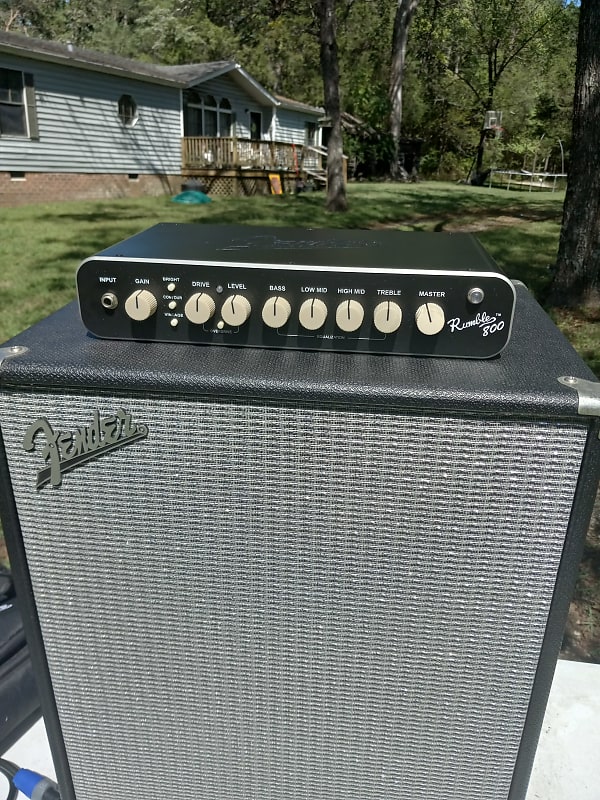 Fender Rumble 800 Head with 210 Fender Extension Reverb