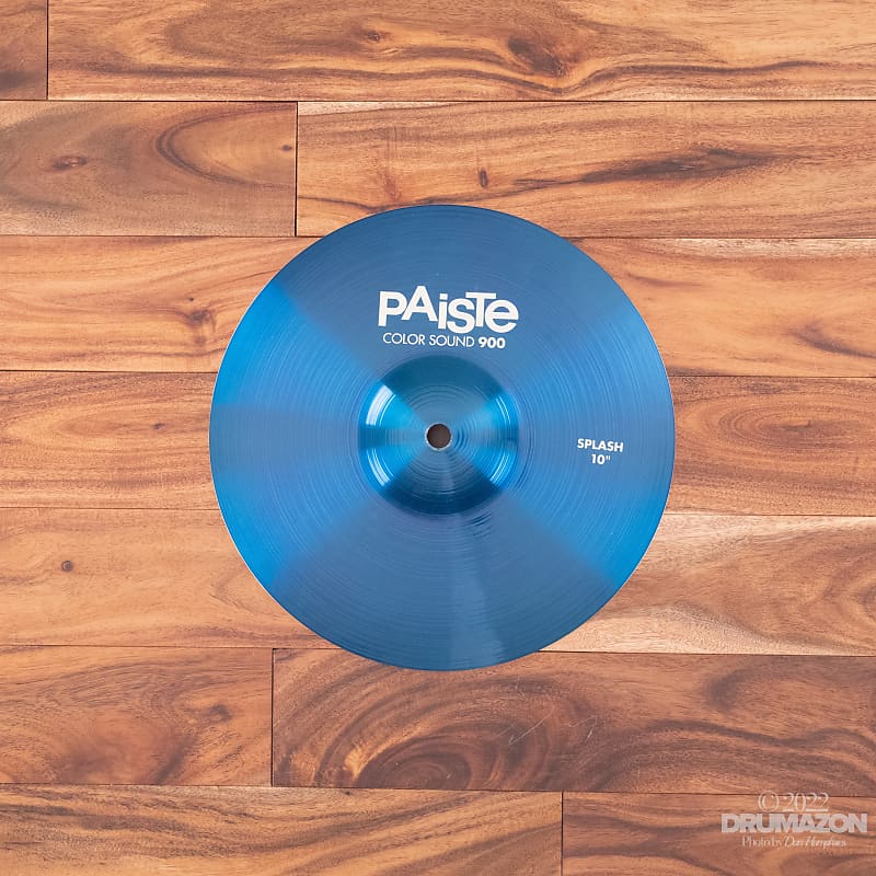 PAISTE 10" 900 COLOR SOUND SERIES BLUE SPLASH CYMBAL image 1