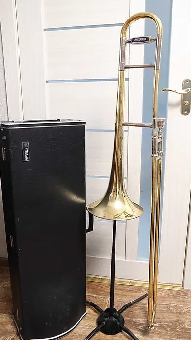 YAMAHA YSL 647 Trombone Musical Wind Instrument With Hard