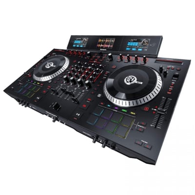 Numark NS7III 4-Channel Motorized DJ Controller & Mixer with Pioneer HDJ-1500-N DJ Headphones in Gold Package image 8