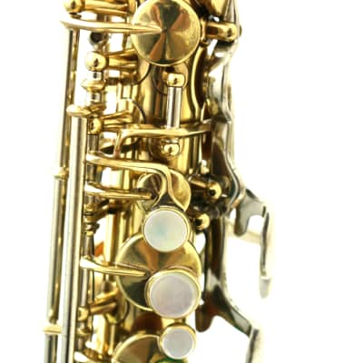 King Silver Sonic Alto Sax Clear Lacquered Brass image 5
