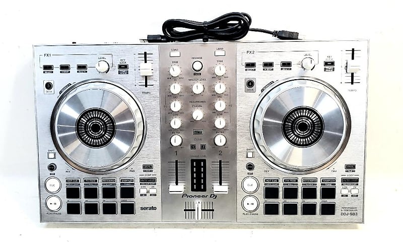 PIONEER DDJ-SB3S DJ CONTROLLER LIMITED EDITION SILVER W