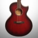 Schecter Orleans Stage Acoustic-Electric Guitar, Vampyre Red