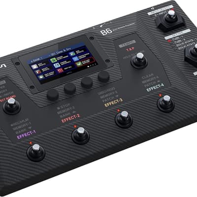 Zoom B6 Bass Multi-Effects Processor with 4 DI Boxes, A/B Switcher 