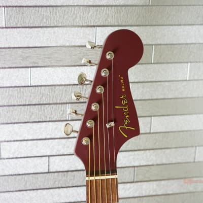 Fender California Series Malibu Player - Burgundy Satin image 11