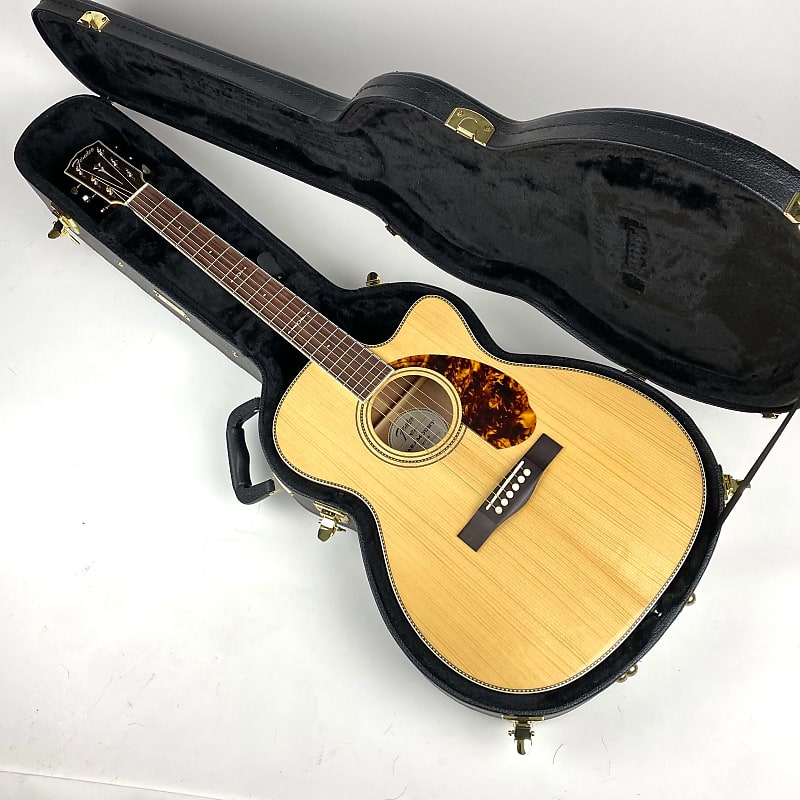 Fender Paramount Acoustic/Electric PM3 Limited Adirondack top , Figured  Mahogany W OHSC | Reverb