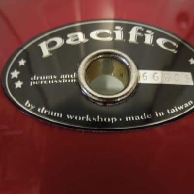 Pacific/DW 10x12 tom drum red red image 17