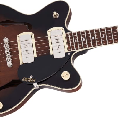 Used Gretsch G2655-P90 Streamliner Center Block Jr. Double-Cut P90 with V-Stoptail - Brownstone image 4