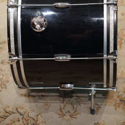 Rogers 12/16/20" Tower/Holiday Drum Set w/Gretsch Hardware 1960s - Black Wrap image 10