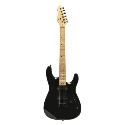 Stagg Metal Series Electric Guitar - Black - SEM-TWO H BK image 4